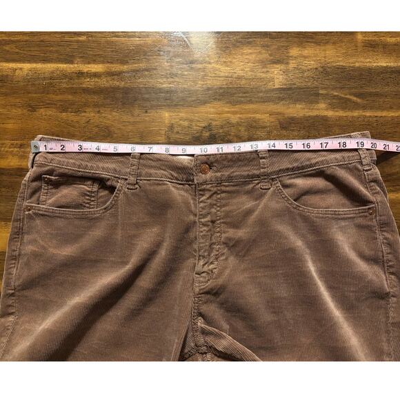 Pilcro Women’s 18W  40 x 27 Corduroy Pant Yaya Mid Rise Crop Flare Taupe Brown - Picture 12 of 16
